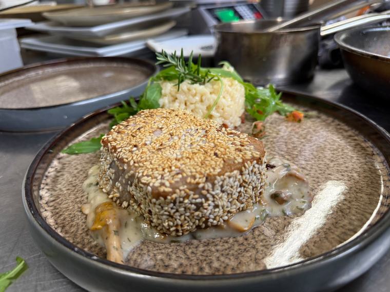 Fischfilet in Sesamkruste