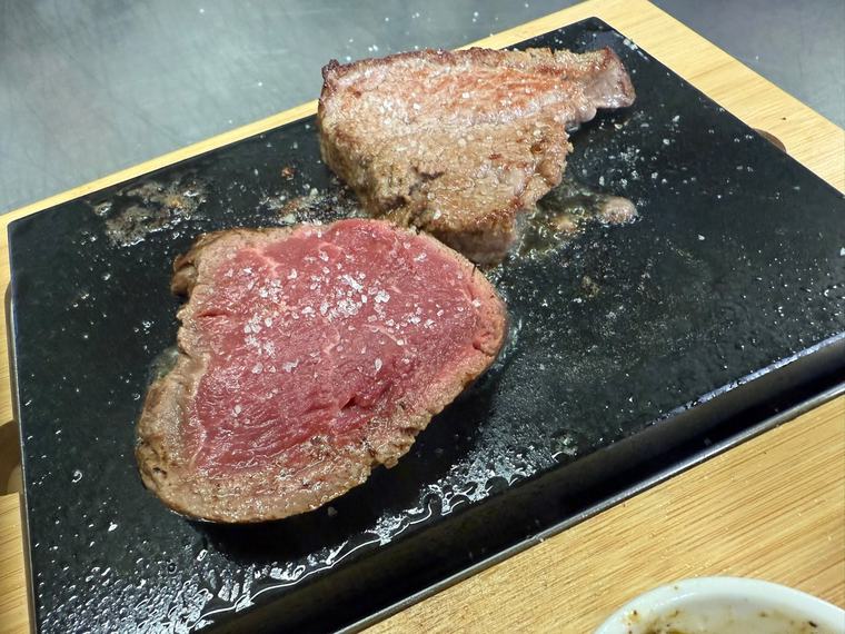 Rinderfilet auf dem heißen Stein